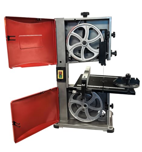 LUMBER JACK 8" PRO Series Bench Top Bandsaw, Precision Cutting, 85mm Height, 200mm Throat, 45° Bevel, Steel Table, Dust Extraction Port, Quick-Adjust Rip Fence & Mitre Gauge for Woodworking 2 LUMBER JACK 8" PRO Series Bench Top Bandsaw, Precision Cutting, 85mm Height, 200mm Throat, 45° Bevel, Steel Table, Dust Extraction Port, Quick-Adjust Rip Fence & Mitre Gauge for Woodworking - Image 2
