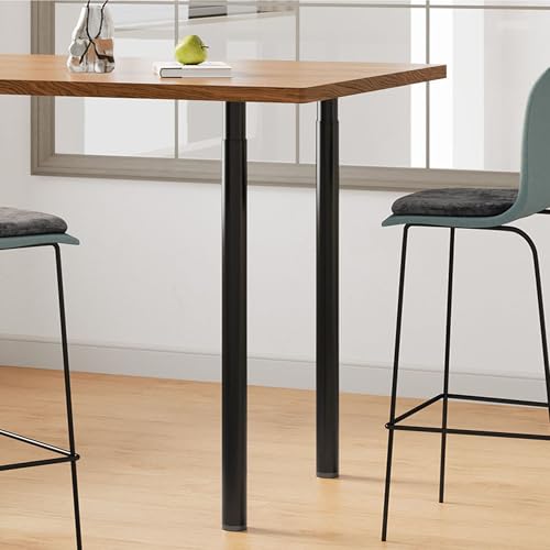 INMOZATA 2PCS Adjustable Table Legs DIY Furniture Legs Heavy Duty 70-110CM Metal Table Legs with Screws & Floor Protectors for DIY Table Desk Breakfast Bar Stand Bench