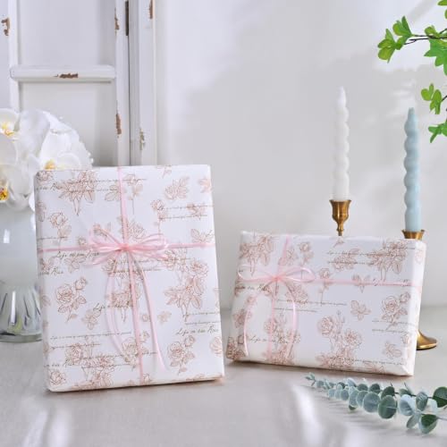Image of Double Face Lt.Pink Satin Thin Ribbon 1 /8 inch X 50 Yards Polyester Lt.Pink Ribbon for Gift Wrapping Very Suitable for Weddings Party Hair Bow Invitation Decorations and More