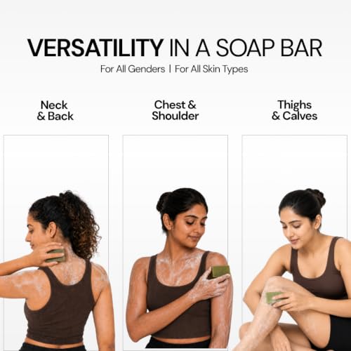 Image of Clarity Labs | MUSCLE RELIEF SOAP | (Pack of 4) | THERAPEUTIC & RELAXING | Epsom Salt | Magnesium chloride | Peppermint Oil | Camphor Oil | Anti Bacterial | Anti Odor | Reduces Post Workout Soreness & Stiffness