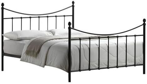 Victorian Style 5ft King Size Black Metal Bed Frame