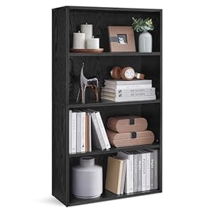 VASAGLE Custos Collection – Bookshelf, 4-Tier...
