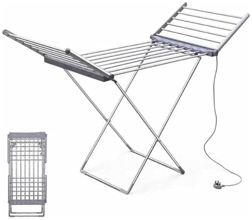 il genio online Stendibiancheria Elettrico Pieghevole con Ali 20 sbarre 230 W