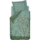Pip Studio Bettwäsche Wild and Tree Blau Sträucher Bäume Blüten Natur Vögel Wendedesign Kachelmuster Blau Perkal, Größe:155 cm x 220 cm