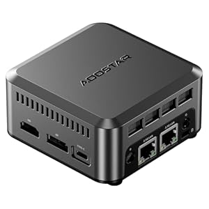 N1 PRO Intel N150(Upgraded N100) 12GB LPDDR5 RAM 256GB M.2 2242 SSD with 2 x 2.5GbE i226-V Chip, Mini Desktop Computers W11 PRO, 4K Triple Display/Full-Featured USB-C/for Home Office Business