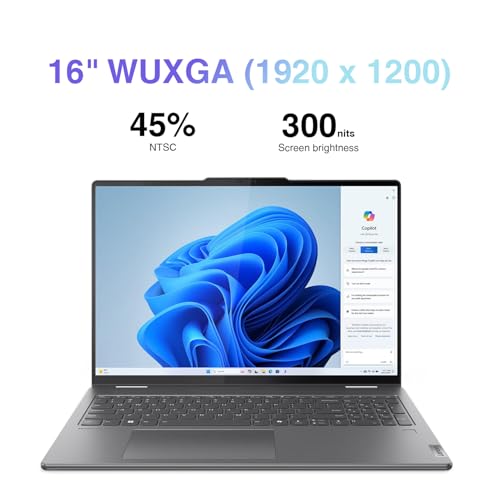Image of ME2 Customized Laptop, Created Using Lenovo Yoga 7i 2-in-1 Laptop 16 inch 2K Touchscreen FHD+ IPS Display (Intel Core Ultra 7 155U, 16GB LPDDR5X, 1TB /2TB SSD, Wi-Fi 6E, Backlit KB, FP Reader, TB 4,Win11P) | (Intel Core Ultra 7 155U (Up to 4.80 GHz), 16GB LPDDR5X, 1TB /2TB SSD, Wi-Fi 6E, Backlit KB, FP Reader, TB 4, Win 11 Pro)