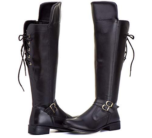 KIT BOTA OVER + BOTA COTURNO + BOLSA CLUTCH PRETA FIVELA (40)