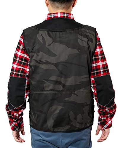 Arbeitsweste Work Idea Herren Outdoor Multi-Pocket Angelweste