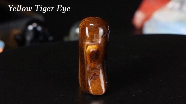 Figura de Fantasma de Labradorita Natural tallada a mano 5 cm miniatura 7