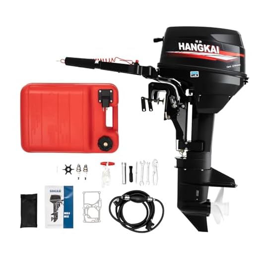 JAYGOVAN HANGKAI 12HP 2 Stroke Outboard Motor, 169CC Heavy Duty Short Shaft Fishing Boat Engine w/Water Cooling System & CDI Ignition System Gas Powered Fishing Boat Motor for Aquaculture Outdoor