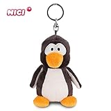 Kuschelig weich: Der gemütliche Plüsch Pinguin hat schwarz-beiges, super weiches Fell, glubschige Knopfaugen, orangefarbene Patsche-Füßchen und ein orangenes Schnäbelchen. Ein wirklich drolliger Begleiter.