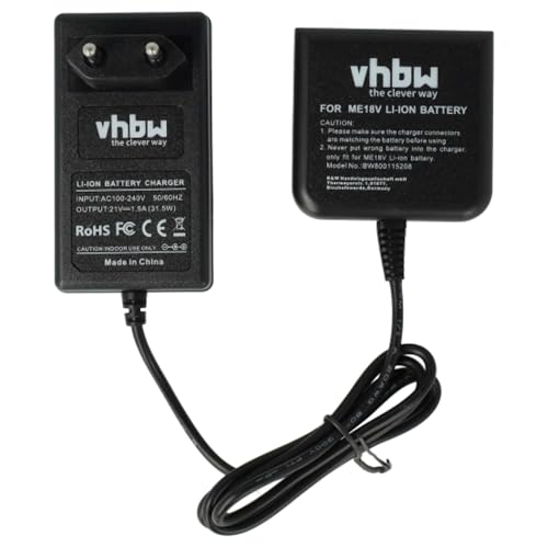 Cargador vhbw para evitar baterías agotadas en Metabo SB 18 LTX-3 BL I 4