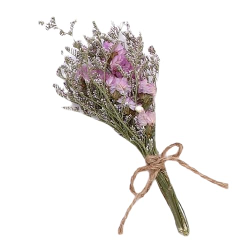Mini ramo de flores secas hecho a mano, 12 piezas miniatura 7