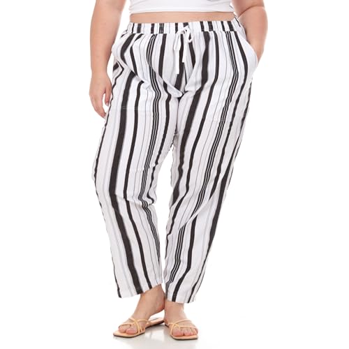 Pantalon de plage grande taille femme : vêtement d'été fluide