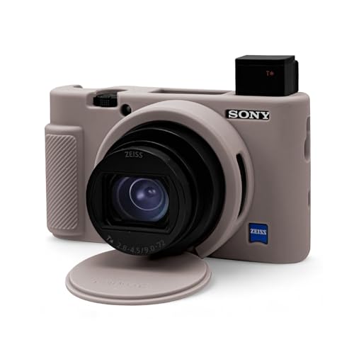 Étui en silicone pour Sony RX100 VII à III avec protège-objectif amovible