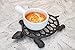 GASARÉ, Cast Iron Trivet for Hot Dishes, Pots, and Pans, Metal Trivet, Sea Turtle Design, Rubber Feet Caps, Ring Hanger, 11.5 x 8 Inches, Brown, 1 Unit