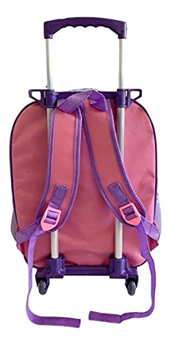 Kit Mochila Patrulha Canina Skye Rodinhas Tam G Glitter F5