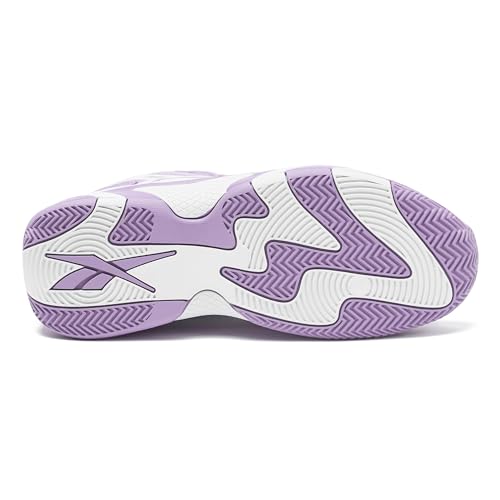 Reebok Zone Breaker High Top Sneakers Court Sport Basketball Shoes for Women, Orchid Bloom/Bright White, 7.5 Medium - image 5
