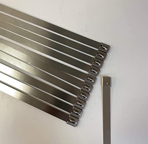 TR Stainless Steel Cable ties- Metal cable ties SS304& SS3016 steel EXTRA LONG AND LARGE (HEAVY DUTY) 10pieces (12.0mmx500mm) - Image 4