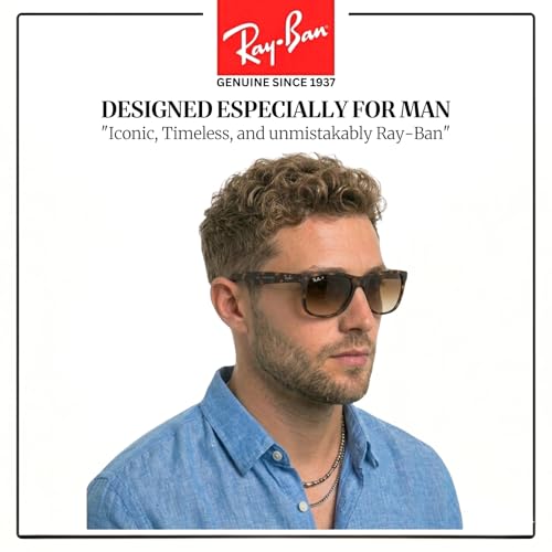 Image of Ray-Ban RB4165 JUSTIN CLASSIC Square Shape Sunglasses for Men with Official Eyewear Kit