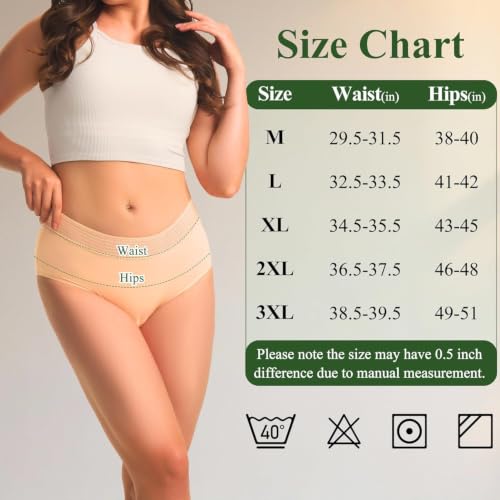Image of Full Coverage Incontinence Underwear for Women High Waisted 2XL
