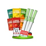 F.MERZCA® Premium Rauchentwöhnung Atemstick A1 – 3 Atemsticks mit 18 Geschmacksfiltern in 6 Sorten - Orange, Minze, Zitrone, Erdbeere, Pfirsich, Mango – Rauchfrei Hilfsmittel