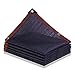 KFGDFD Cool Area Toldo Vela De Sombra Rectangular Red De Sombra De Invernadero De Jardín De Protección Solar para Jardines De Balcón Al Aire Libre,22 Tamaños (Color : Black, Size : 6x10m)