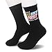 SSQBZU ‘If You Ain’t First, You Are Last’ Novelty Racing Socks Printed with Motivational Quote,Race Car Party Favors,Racing Gifts for Birthday,Christmas,Father's Day, etc.(042)