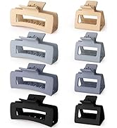 Bmobuo Hair Clips Claw Clips for Thick Hair 8Pcs 4.1" Large Claw Clips for Thick Hair & 2" Small ...