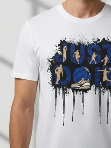 Image of Dollar Club Men's Cotton Round Neck Printed T-Shirt