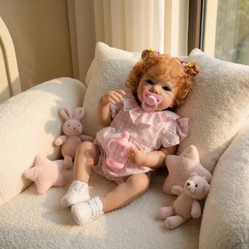 Muñeca realista bebé reborn de vinilo 18 pulgadas miniatura 3