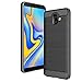 Produktbild Conie CB31367 Carbon Brush Kompatibel mit Samsung Galaxy J6 Plus, Handy Case Bush Look Shock Resistent TPU Cover für Galaxy J6 Plus Handyhülle Brushed Black