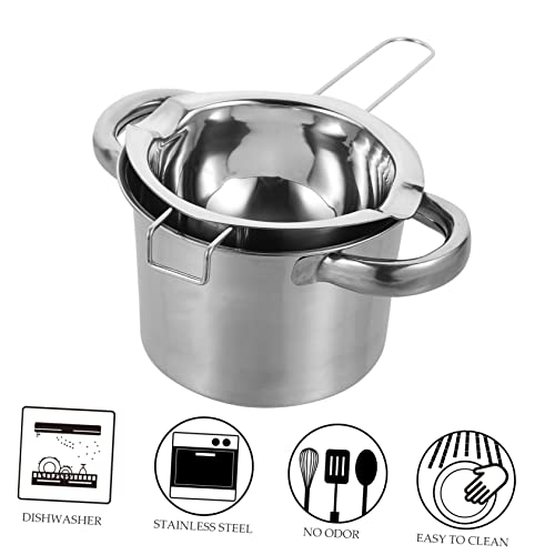 CHICAMPERA Stainless Steel Chocolate Melting Pot Long Handle Double Boiler for Candy Butter Cheese - Image 3