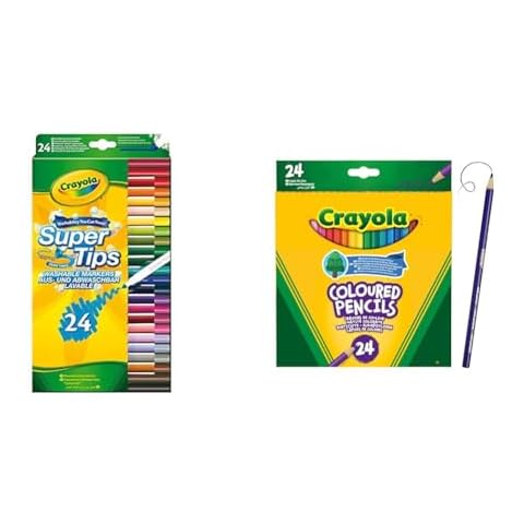 CRAYOLA SuperTips Washable Markers and Colouring Pencils Cover