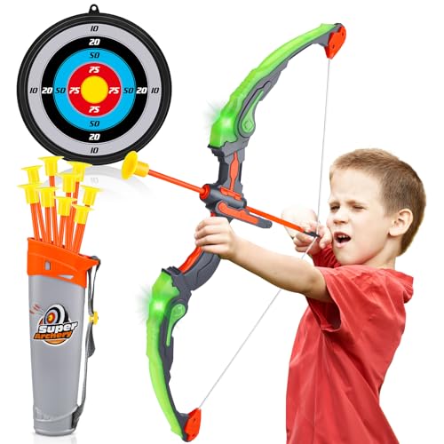10 Flèches à Ventouse + Cible – Jeu De Tir à L’arc Intérieur Pour Enfants Et Famille - 13