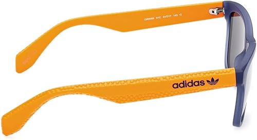Miniatura 6 de Gafas de sol Adidas Originals OR 0069 91C Azul MateEspejo Humo, Azul matenaranja claro brillante