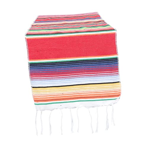 ULTECHNOVO 2 Piezas de Bandera de Mesa Mantel de Fiesta manteles Fiesta de Mantel decoración Decoraciones de Fiesta Corredor de Mexico de Mesa paño Colorful