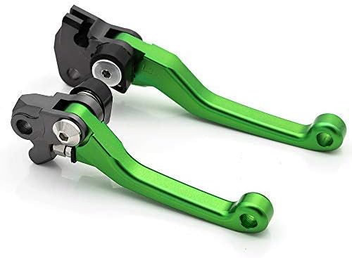 Krace CNC Motorcross Dirt Bike Pivot Brake Clutch Levers Set Compatible with Kawasaki KX250F KX450F 2006-2012