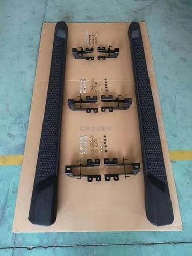 2PCS Running Boards Side Steps Nerf Bars Side Pedal Protector Fits for Jeep Unlimited Wrangler JL 4 Door 2018-2026 ABS Plastic Black