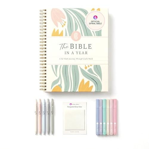 Official Spiral Bible™ Bible in a Year Essentials Bundle Hardcover | 365-Day Guided Reading Plan...