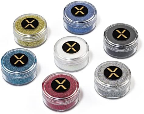 FIXY Eco Friendly Biodegradable Glitter - Ultra Fine Cosmetic Grade Glitter for Makeup, Face, Hair, Body, Crafts & More - 70g Total - Set of 7 Stunning, High Pigment Colors - Handmade in California