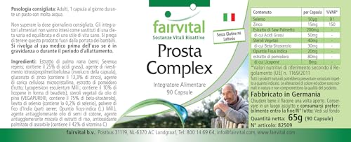 Prostata Kapseln von Fairvital, Prosta Komplex, vegan und hochdosiert