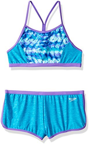 Speedo Women's Swimsuit One Piece Endurance+ Flyback Printed Adult Team Colors