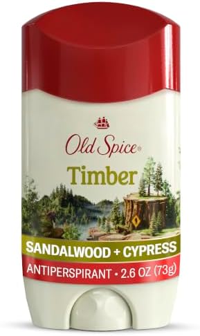 Old Spice Antiperspirant Deodorant for Men, Timber Scent, 2.6 oz