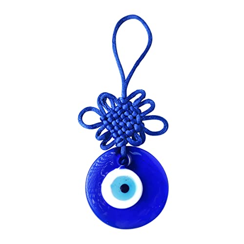Image of Evil Eye Wall Hanging for Home Decor (2 Inch) | Evil Eye Hanging for Vastu Nazar Suraksha | Evil Eye Hanger for Home Entrance, Car & Office | Hanging for Good Luck, Success, Prosperity