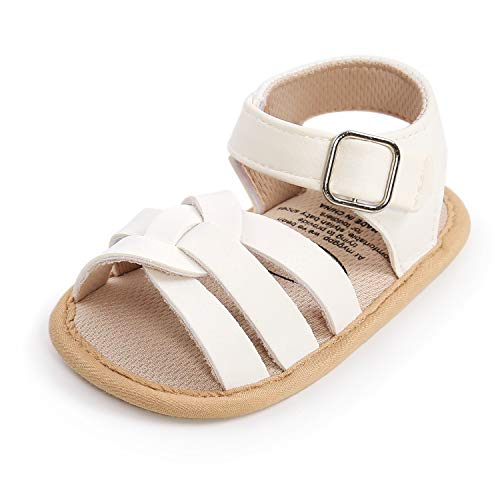 SOFMUO Baby Girl Sandals Bowknot Soft Infant Girls Princess Dress Summer Walking Shoes