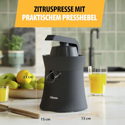 Tristar Zitruspresse | Spülmaschinenfeste Teile | 2 Presskegel | Benutzerfreundlicher Presshebel | Fruchtfleischfilter | Direktservice… – Ansicht 2