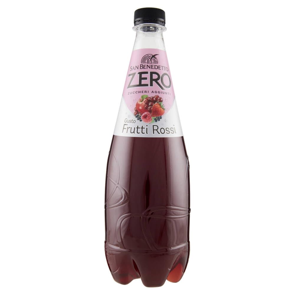 Italian Gourmet Bundle Frutti Rossi Zero Getränk 12x 75cl + Italian Gourmet Polpa Gratis – Erfrischungsgetränk mit rotem Fruchtgeschmack, ohne Zuckerzusatz, Flaschen für Alltag, Gäste, Büro & Vorrat