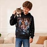 Zoom IMG-1 kids4ever unisex 3d tigre stampata Zoom IMG-1 kids4ever unisex 3d tigre stampata