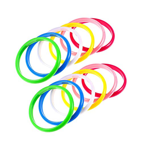 Kisangel 12Pcs Plastic Bangle Bracelets Friendship Bracelets Party Favors For Child Women Girl Gift (Random Color) #TOP1
